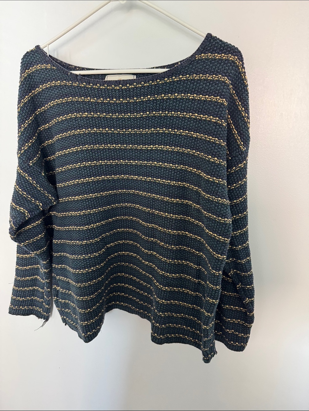 Vintage 90s Express Tricot Women’s Striped Knit Sweater